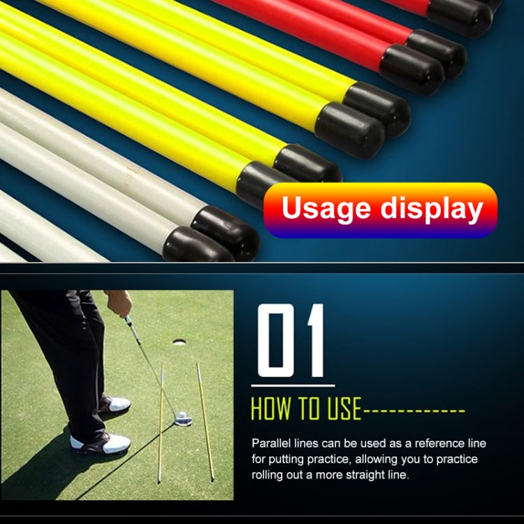 PGM 2 PCS Golf Alignment Sticks แท่งช่วยฝึกไฟเบอร์กลาสสำหรับทิศทางลูกที่ถูกต้อง (สี: สีแดงขนาด: ไม่มีแพ็คเกจ), No Package, With Package