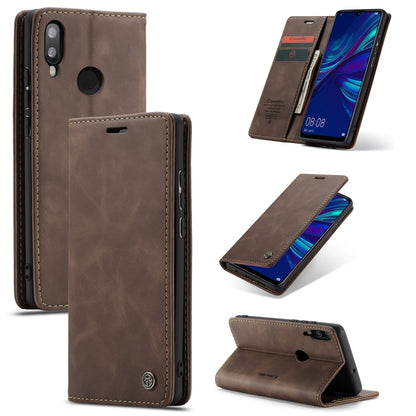 CaseMe ซองหนังพลิกแนวนอนมัลติฟังก์ชั่น Retro Frosted สำหรับ Huawei P Smart 2019 / Honor 10 Lite พร้อมช่องเสียบการ์ดและตัวยึดและกระเป๋าสตางค์, For Huawei P Smart 2019