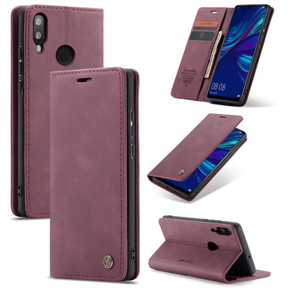 CaseMe ซองหนังพลิกแนวนอนมัลติฟังก์ชั่น Retro Frosted สำหรับ Huawei P Smart 2019 / Honor 10 Lite พร้อมช่องเสียบการ์ดและตัวยึดและกระเป๋าสตางค์, For Huawei P Smart 2019