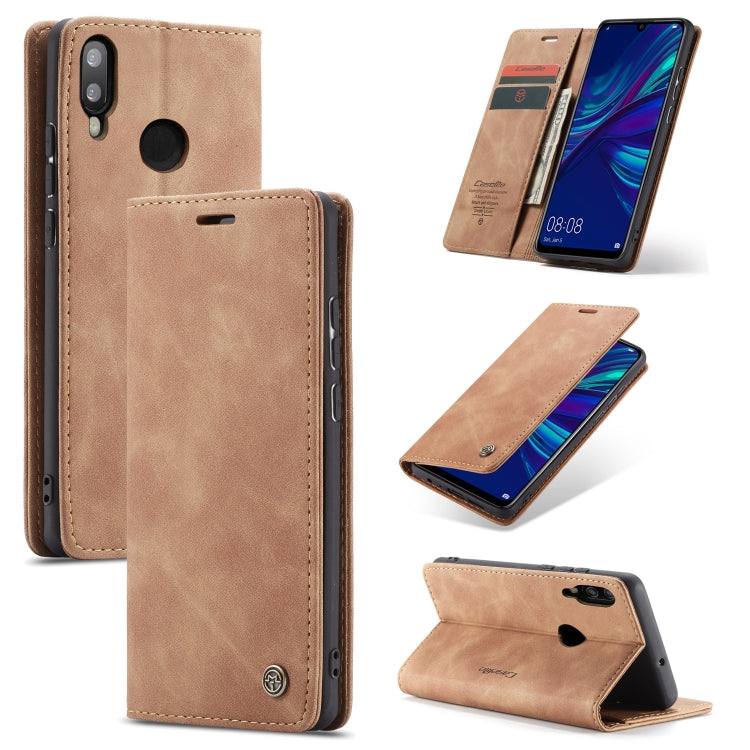 CaseMe ซองหนังพลิกแนวนอนมัลติฟังก์ชั่น Retro Frosted สำหรับ Huawei P Smart 2019 / Honor 10 Lite พร้อมช่องเสียบการ์ดและตัวยึดและกระเป๋าสตางค์, For Huawei P Smart 2019
