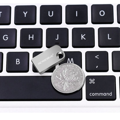 MicroDrive 16GB USB 2.0 ดิสก์ U โลหะครึ่งวงกลมขนาดเล็ก, 16GB