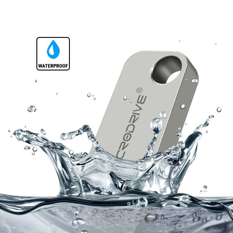 MicroDrive 16GB USB 2.0 ดิสก์ U โลหะครึ่งวงกลมขนาดเล็ก, 16GB