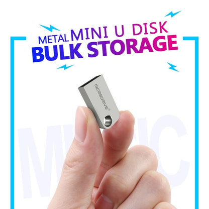 MicroDrive 16GB USB 2.0 ดิสก์ U โลหะครึ่งวงกลมขนาดเล็ก, 16GB