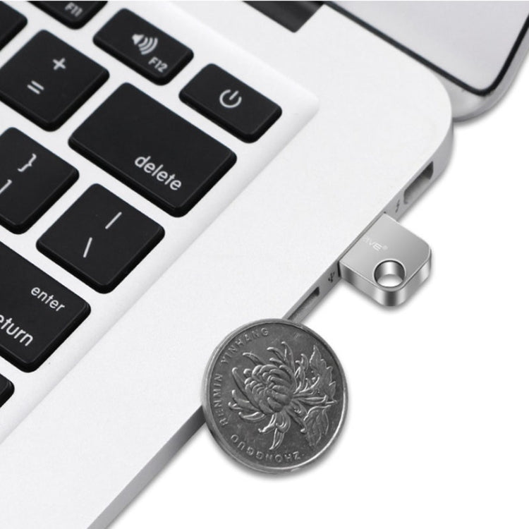 MicroDrive 16GB USB 2.0 ดิสก์ U โลหะครึ่งวงกลมขนาดเล็ก, 16GB