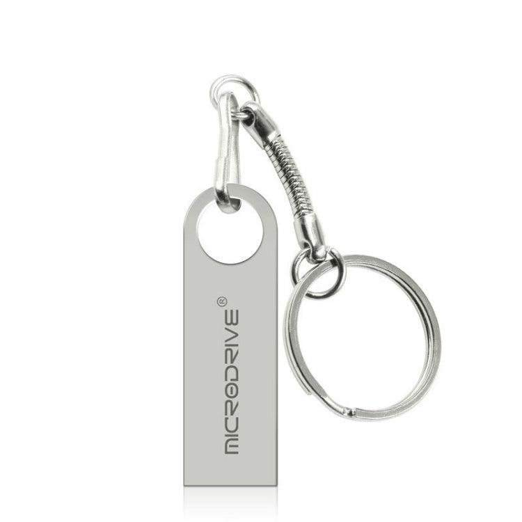MicroDrive 16GB USB 2.0 โลหะกันน้ำดิสก์ U ความเร็วสูง (สีเทา), 16GB