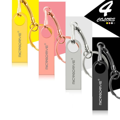 MicroDrive 32GB USB 2.0 โลหะกันน้ำความเร็วสูงดิสก์ U (สีชมพู), 32GB