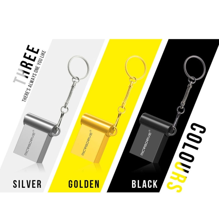 MicroDrive 16GB USB 2.0 Metal Mini USB แฟลชไดรฟ์ดิสก์ U, 16GB