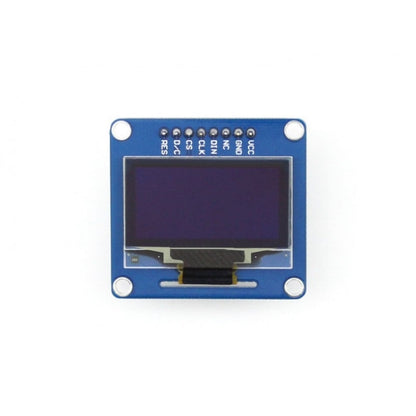 Waveshare 1.3 นิ้ว 128*64 OLED, อินเทอร์เฟซ SPI/I2C, Pinheader แนวตั้งแบบตรง