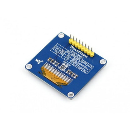 Waveshare 1.3 นิ้ว 128*64 OLED, อินเทอร์เฟซ SPI/I2C, Pinheader แนวตั้งแบบตรง