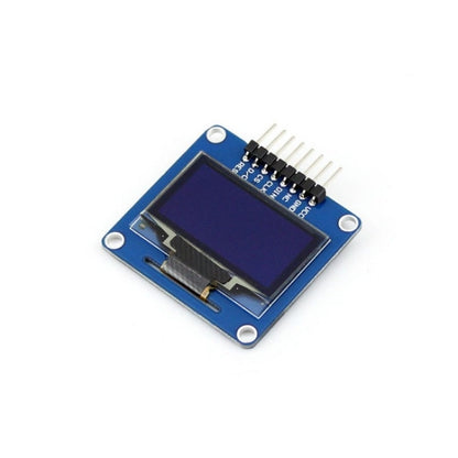 Waveshare 1.3 นิ้ว 128*64 OLED(A), อินเทอร์เฟซ SPI/I2C, Pinheader แนวนอนแบบโค้ง