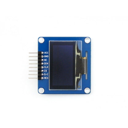 Waveshare 1.3 นิ้ว 128*64 OLED(A), อินเทอร์เฟซ SPI/I2C, Pinheader แนวนอนแบบโค้ง