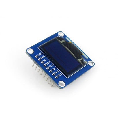 Waveshare 0.96 นิ้ว 128*64 OLED (B), อินเทอร์เฟซ SPI/I2C, Pinheader แนวตั้งแบบตรง