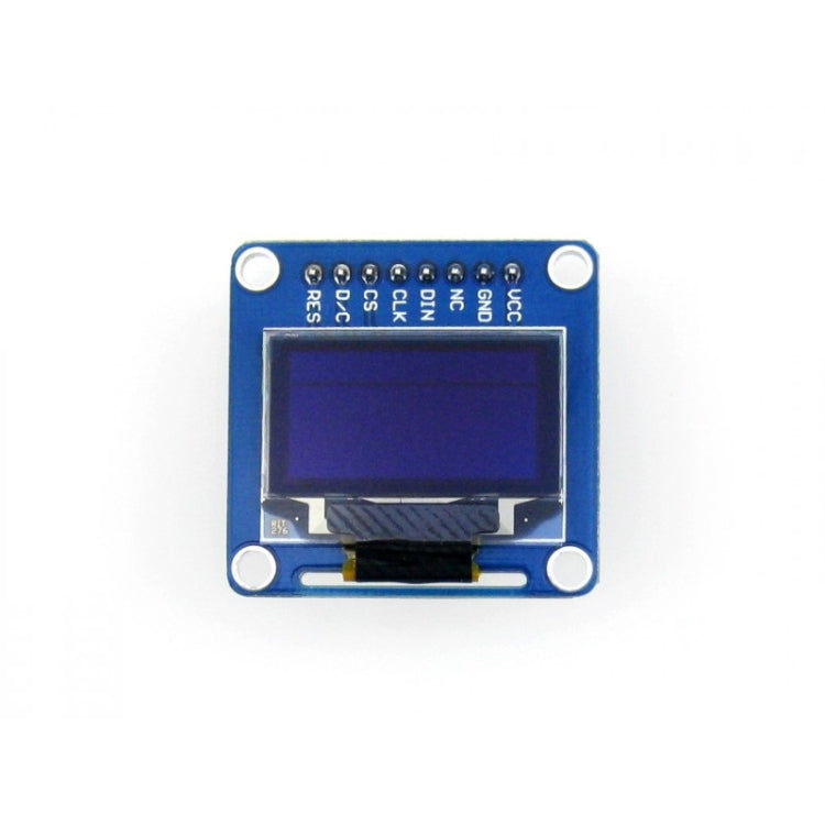 Waveshare 0.96 นิ้ว 128*64 OLED (B), อินเทอร์เฟซ SPI/I2C, Pinheader แนวตั้งแบบตรง