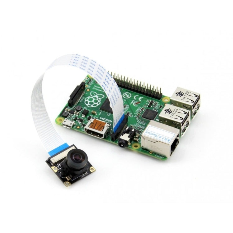 โมดูลกล้อง Waveshare RPi (G), เลนส์ Fisheye มุมมองภาพกว้าง
