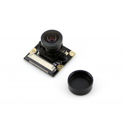 โมดูลกล้อง Waveshare RPi (H) เลนส์ Fisheye รองรับการมองเห็นตอนกลางคืน, (H) Fisheye Lens Module