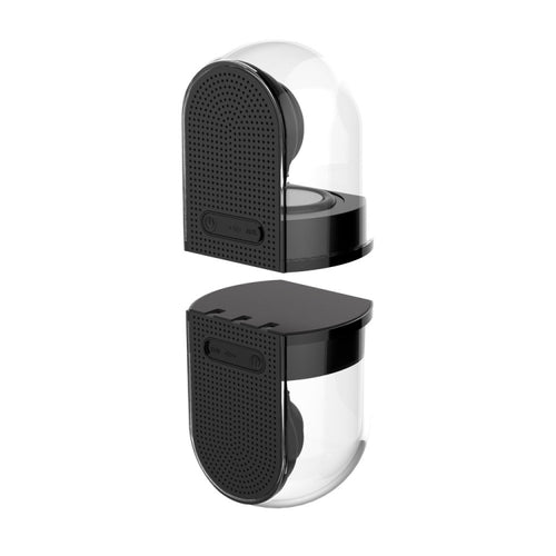 OVEVO True 3D TWS แม่เหล็กไร้สายบลูทูธสเตอริโอลำโพงไฮไฟพร้อมบ้านโปร่งใสเต็มรูปแบบ