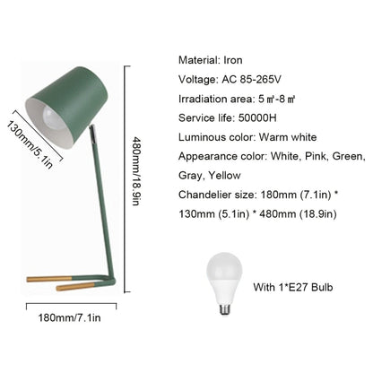 YWXLight LED Eye-caring Table Lamp Modern Creative Minimalist Bedroom Bedside Lamp Student Study Table Lamp