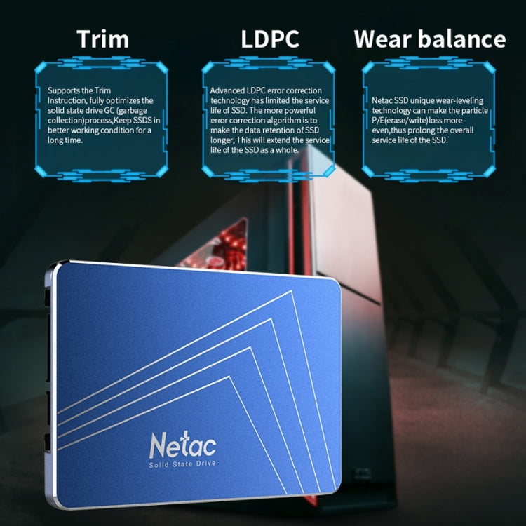 Netac N600S ไดรฟ์ Solid State 1TB SATA 6Gb/s, 1TB