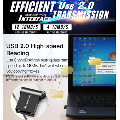 MiCRODATA 64GB USB 2.0 Computer Car ดิสก์ Mini U สองการใช้งาน, 64GB