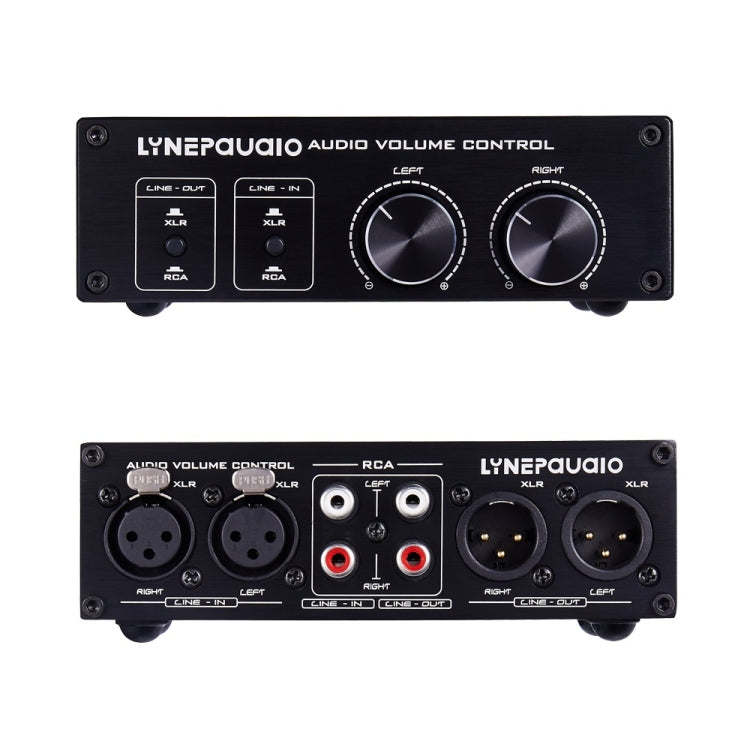 LINEPAUDIO A977 2 In 2 Out Switcher สมดุลเต็มรูปแบบ Passive Preamp Active Speaker Double Sound Source Volume Controller, A977
