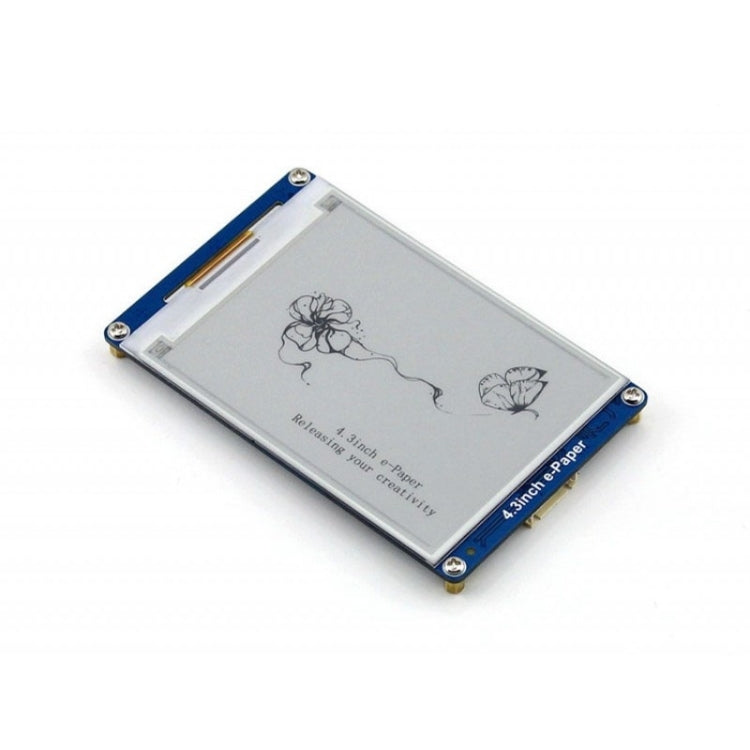 Waveshare 4.3 นิ้ว 800x600 Pixel Serial Interface กระดาษอิเล็กทรอนิกส์แสดงโมดูล UART, 10628