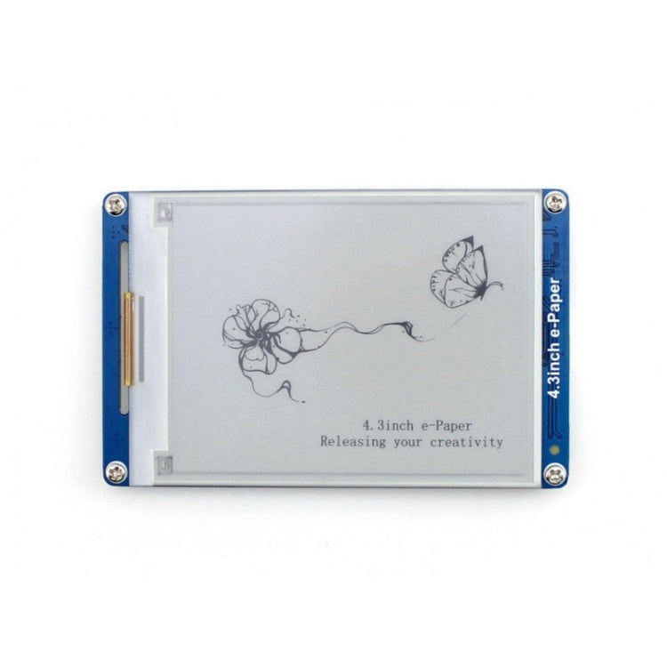 Waveshare 4.3 นิ้ว 800x600 Pixel Serial Interface กระดาษอิเล็กทรอนิกส์แสดงโมดูล UART, 10628