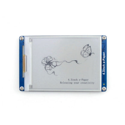 Waveshare 4.3 นิ้ว 800x600 Pixel Serial Interface กระดาษอิเล็กทรอนิกส์แสดงโมดูล UART, 10628