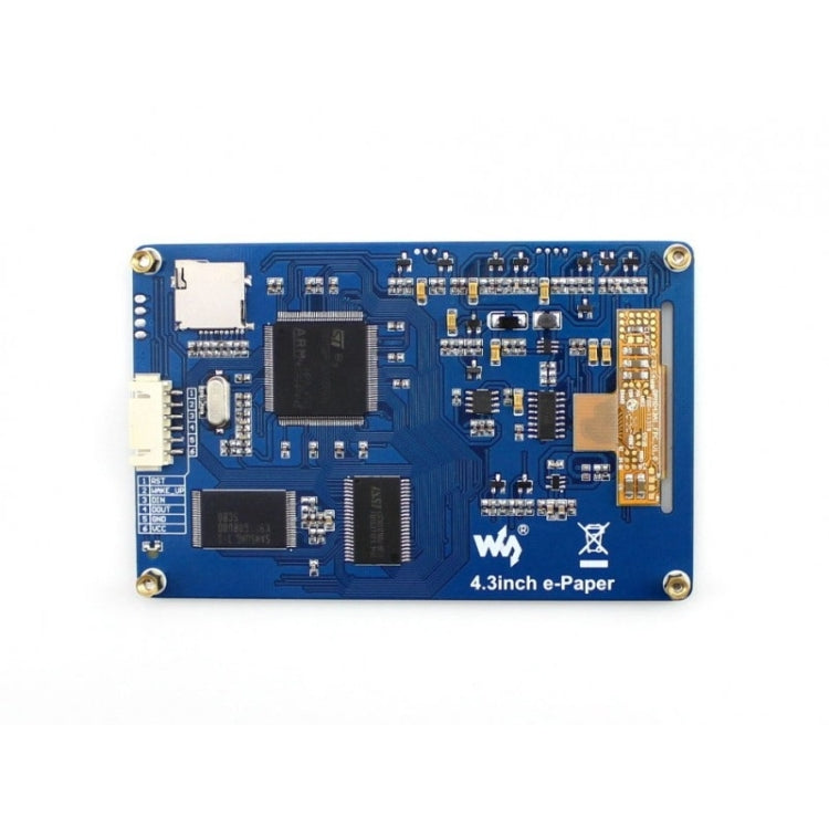 Waveshare 4.3 นิ้ว 800x600 Pixel Serial Interface กระดาษอิเล็กทรอนิกส์แสดงโมดูล UART, 10628