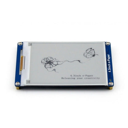 Waveshare 4.3 นิ้ว 800x600 Pixel Serial Interface กระดาษอิเล็กทรอนิกส์แสดงโมดูล UART, 10628