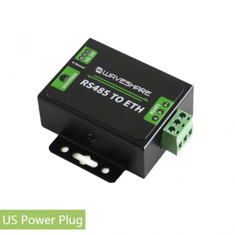 Waveshare RS485 เป็นอีเทอร์เน็ต Converter, US Plug, RS485