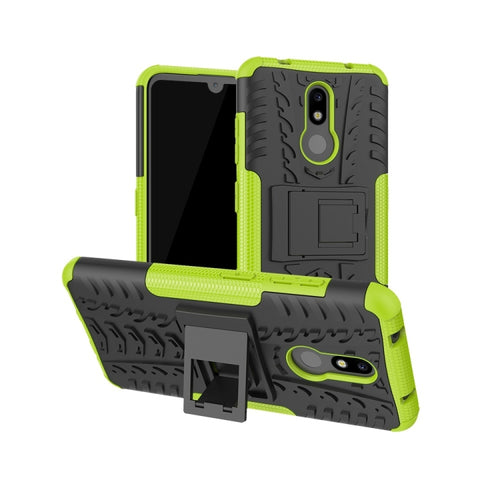 เคสกันกระแทกพื้นผิวยาง TPU + PC สำหรับ Nokia 3.2 พร้อมตัวยึด, For Nokia 3.2