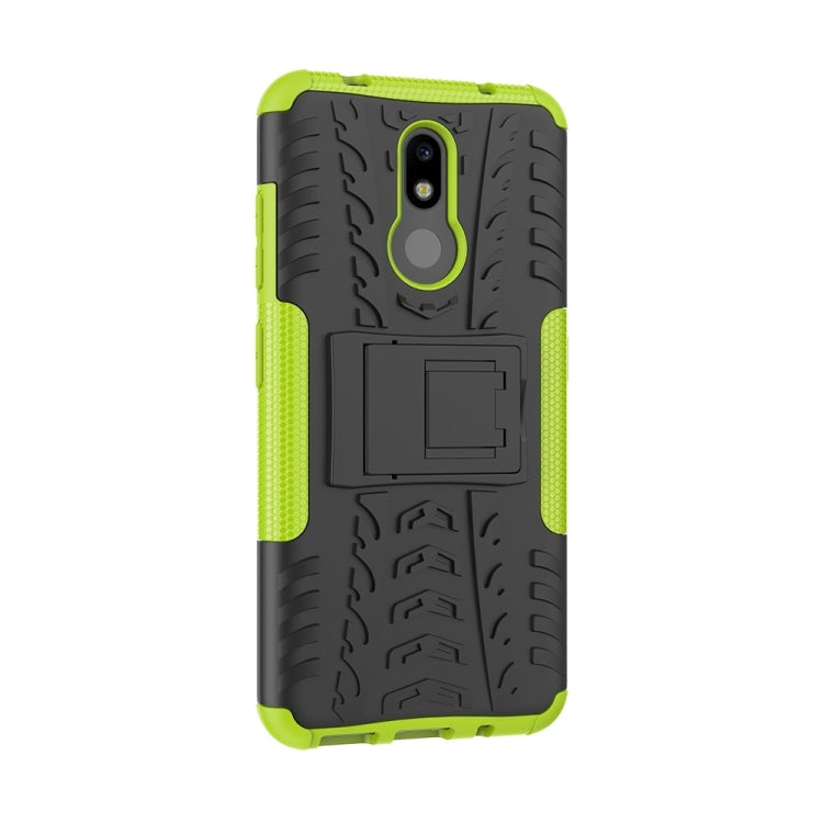 เคสกันกระแทกพื้นผิวยาง TPU + PC สำหรับ Nokia 3.2 พร้อมตัวยึด, For Nokia 3.2