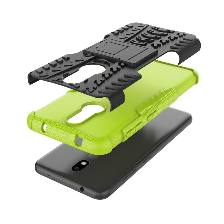 เคสกันกระแทกพื้นผิวยาง TPU + PC สำหรับ Nokia 3.2 พร้อมตัวยึด, For Nokia 3.2