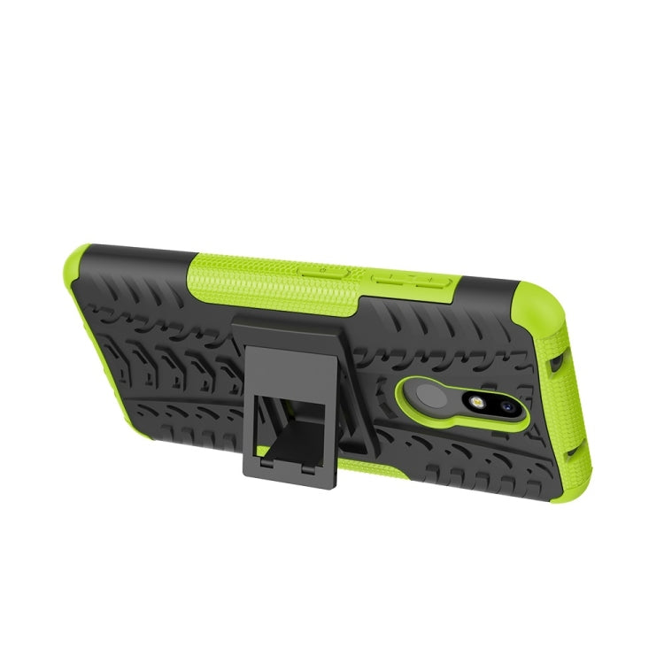 เคสกันกระแทกพื้นผิวยาง TPU + PC สำหรับ Nokia 3.2 พร้อมตัวยึด, For Nokia 3.2