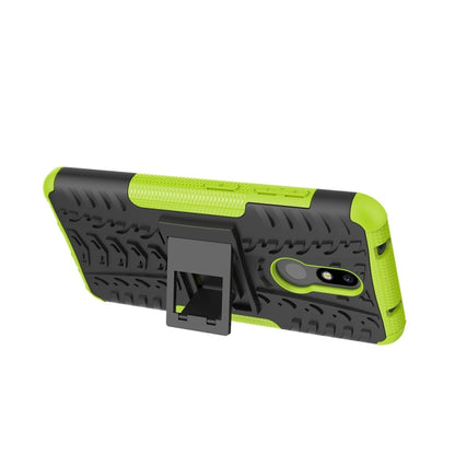 เคสกันกระแทกพื้นผิวยาง TPU + PC สำหรับ Nokia 3.2 พร้อมตัวยึด, For Nokia 3.2