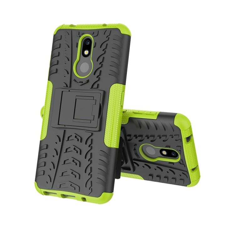 เคสกันกระแทกพื้นผิวยาง TPU + PC สำหรับ Nokia 3.2 พร้อมตัวยึด, For Nokia 3.2