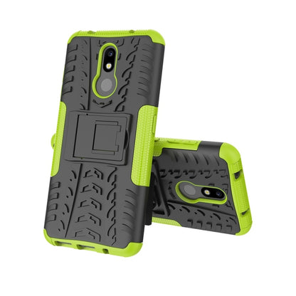 เคสกันกระแทกพื้นผิวยาง TPU + PC สำหรับ Nokia 3.2 พร้อมตัวยึด, For Nokia 3.2