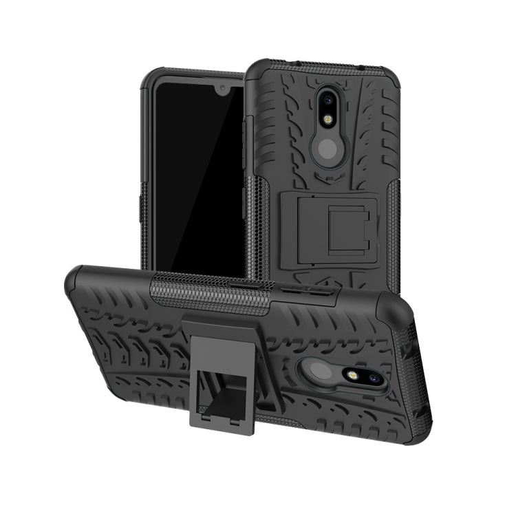 เคสกันกระแทกพื้นผิวยาง TPU + PC สำหรับ Nokia 4.2 พร้อมตัวยึด, For Nokia 4.2