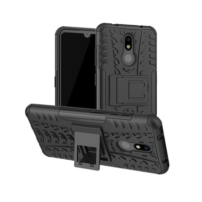 เคสกันกระแทกพื้นผิวยาง TPU + PC สำหรับ Nokia 4.2 พร้อมตัวยึด, For Nokia 4.2