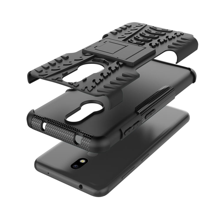 เคสกันกระแทกพื้นผิวยาง TPU + PC สำหรับ Nokia 4.2 พร้อมตัวยึด, For Nokia 4.2