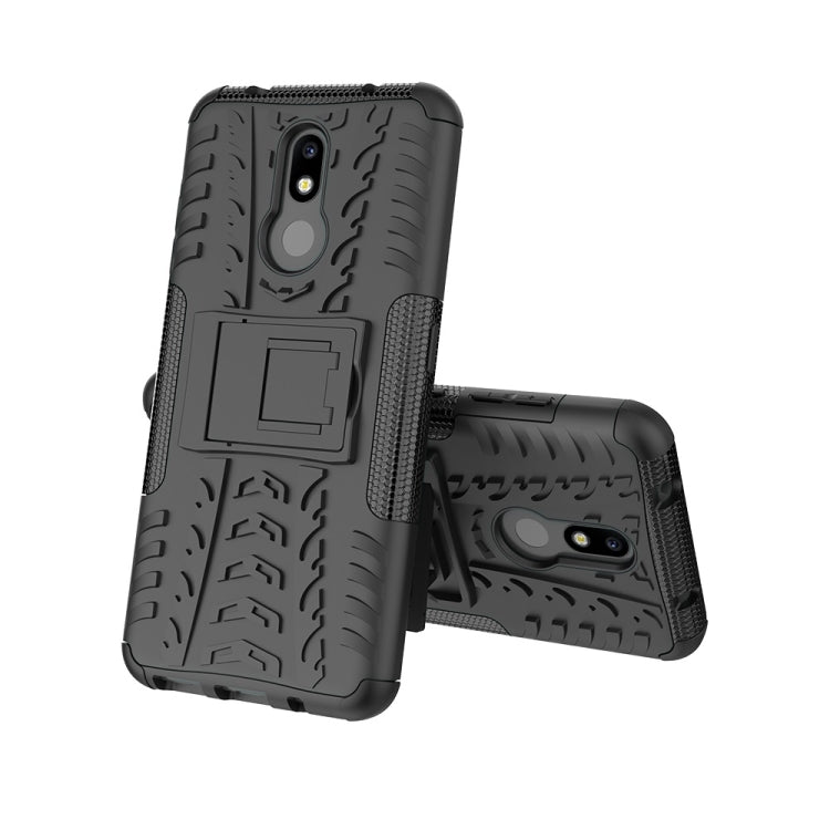 เคสกันกระแทกพื้นผิวยาง TPU + PC สำหรับ Nokia 4.2 พร้อมตัวยึด, For Nokia 4.2