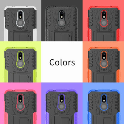 เคสกันกระแทกพื้นผิวยาง TPU + PC สำหรับ Nokia 4.2 พร้อมตัวยึด, For Nokia 4.2