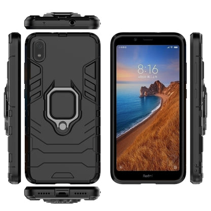 PC + TPU เคสกันกระแทกสำหรับ Xiaomi Redmi 7A พร้อมตัวยึดแหวนแม่เหล็ก, For Xiaomi Redmi 7A