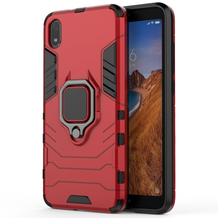 PC + TPU เคสกันกระแทกสำหรับ Xiaomi Redmi 7A พร้อมตัวยึดแหวนแม่เหล็ก, For Xiaomi Redmi 7A