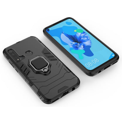 เคสกันกระแทก PC +TPU สำหรับ Huawei P20 Lite (2019) / Nova 5i พร้อมตัวยึดแหวนแม่เหล็ก