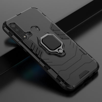 เคสกันกระแทก PC +TPU สำหรับ Huawei P20 Lite (2019) / Nova 5i พร้อมตัวยึดแหวนแม่เหล็ก
