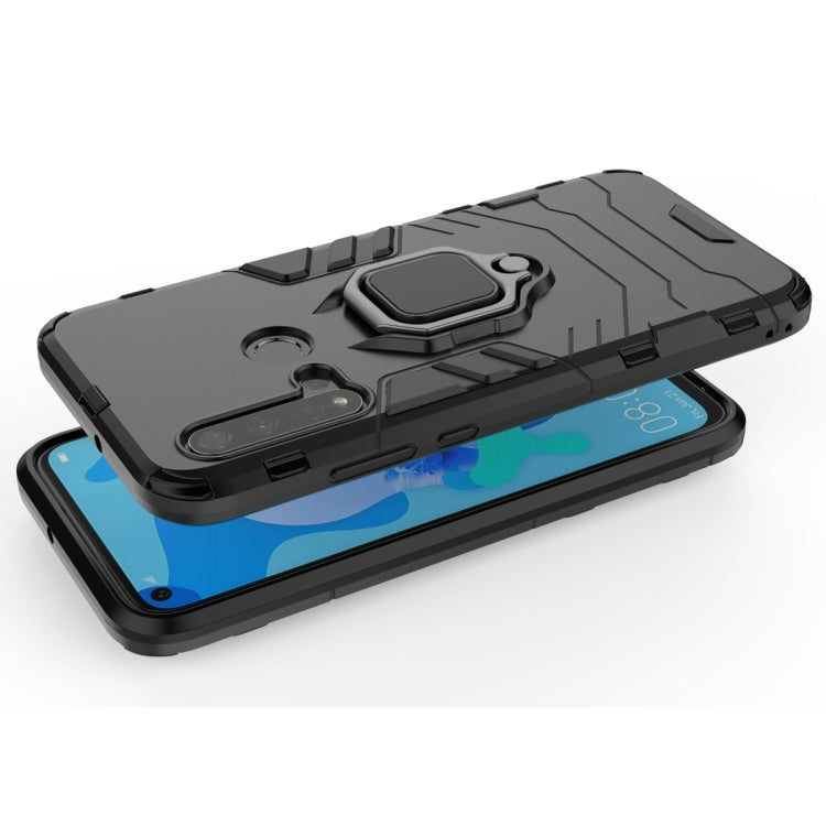 เคสกันกระแทก PC +TPU สำหรับ Huawei P20 Lite (2019) / Nova 5i พร้อมตัวยึดแหวนแม่เหล็ก