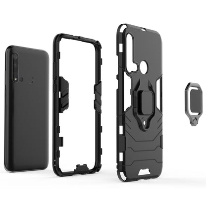 เคสกันกระแทก PC +TPU สำหรับ Huawei P20 Lite (2019) / Nova 5i พร้อมตัวยึดแหวนแม่เหล็ก