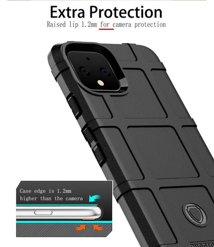 ตัวป้องกันกันกระแทกครอบคลุมเคสซิลิโคนแบบเต็มสำหรับ Google Pixel 4, For Google Pixel 4