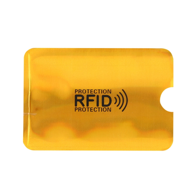 100 ชิ้นอลูมิเนียมฟอยล์ RFID Blocking บัตรเครดิต ID Bank Card Case ผู้ถือบัตร, ขนาด: 9x6.3 ซม.